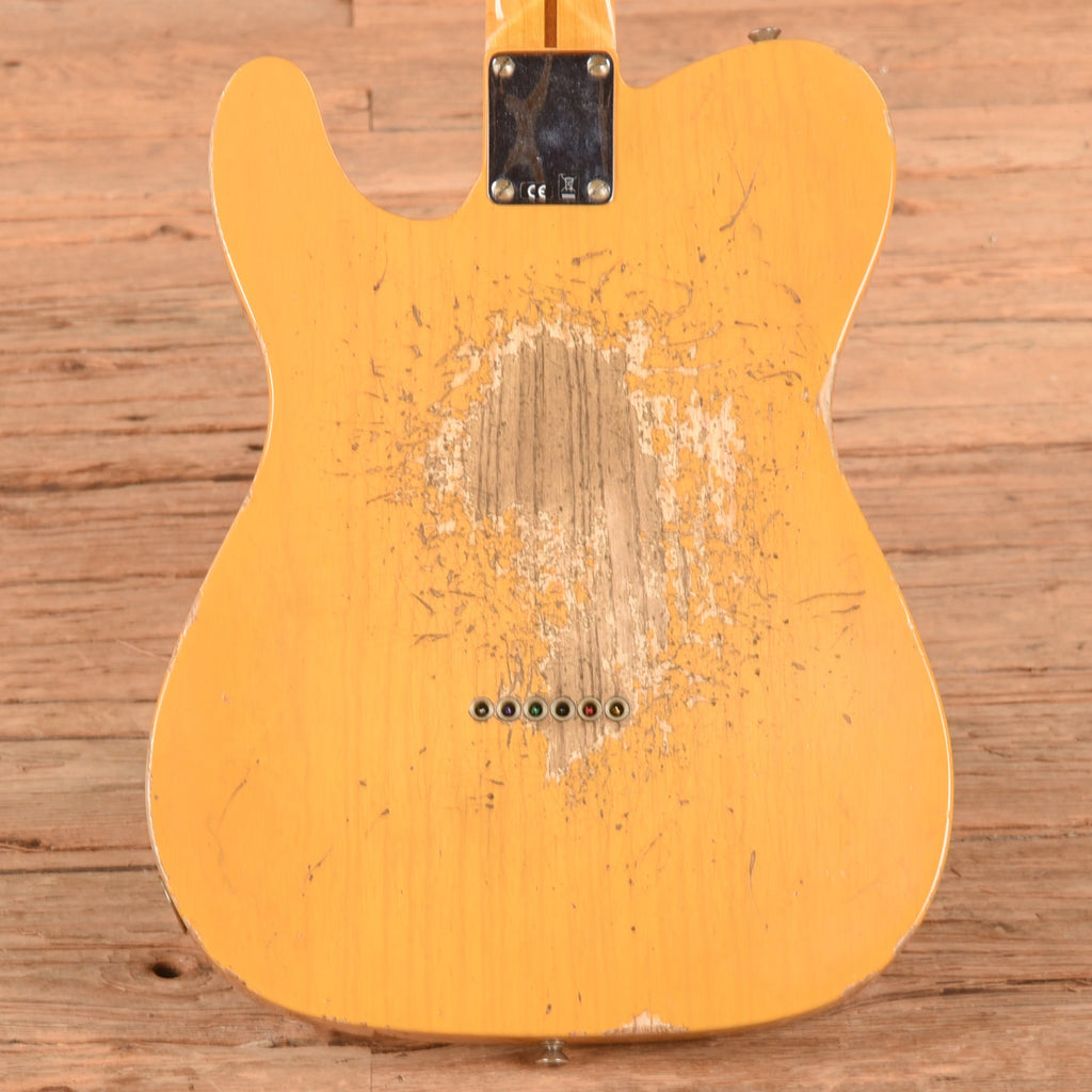 Fender Custom Shop '52 Telecaster Heavy Relic Butterscotch Blonde - View 3 | MusicMarket