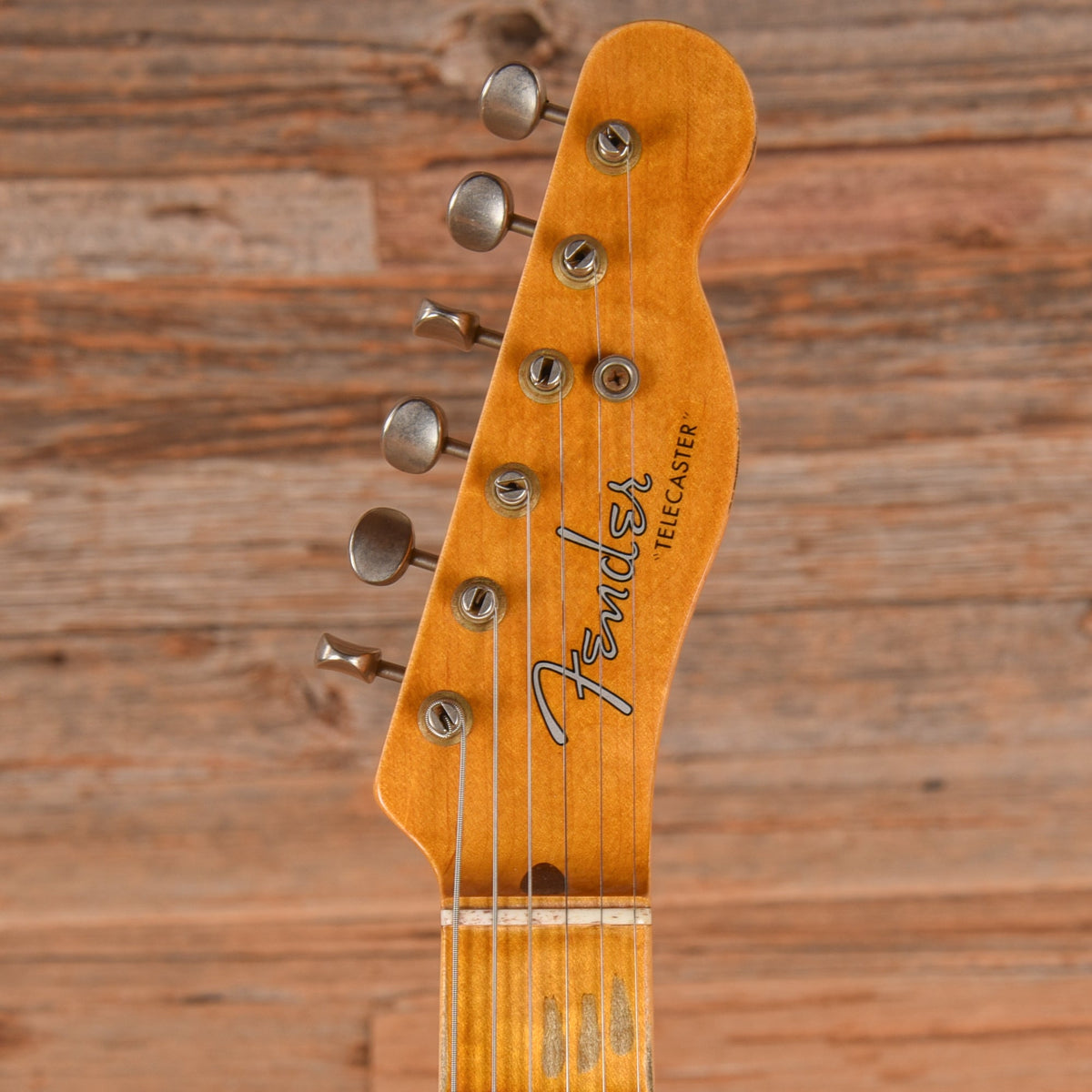 Fender Custom Shop '52 Telecaster Relic Aged White Blonde - View 6 | MusicMarket
