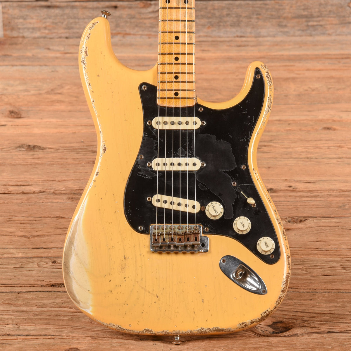 Fender Custom Shop '57 Stratocaster Heavy Relic Nocaster Blonde 2008 - MusicMarket