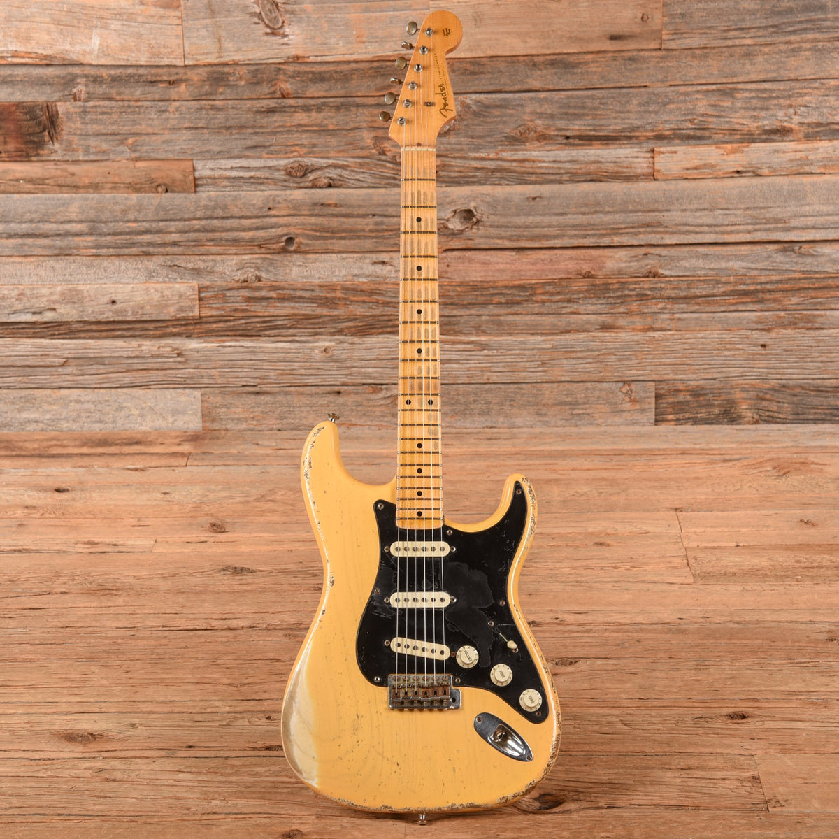 Fender Custom Shop '57 Stratocaster Heavy Relic Nocaster Blonde 2008 - View 4 | MusicMarket
