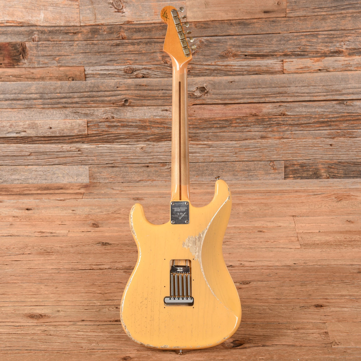 Fender Custom Shop '57 Stratocaster Heavy Relic Nocaster Blonde 2008 - View 5 | MusicMarket