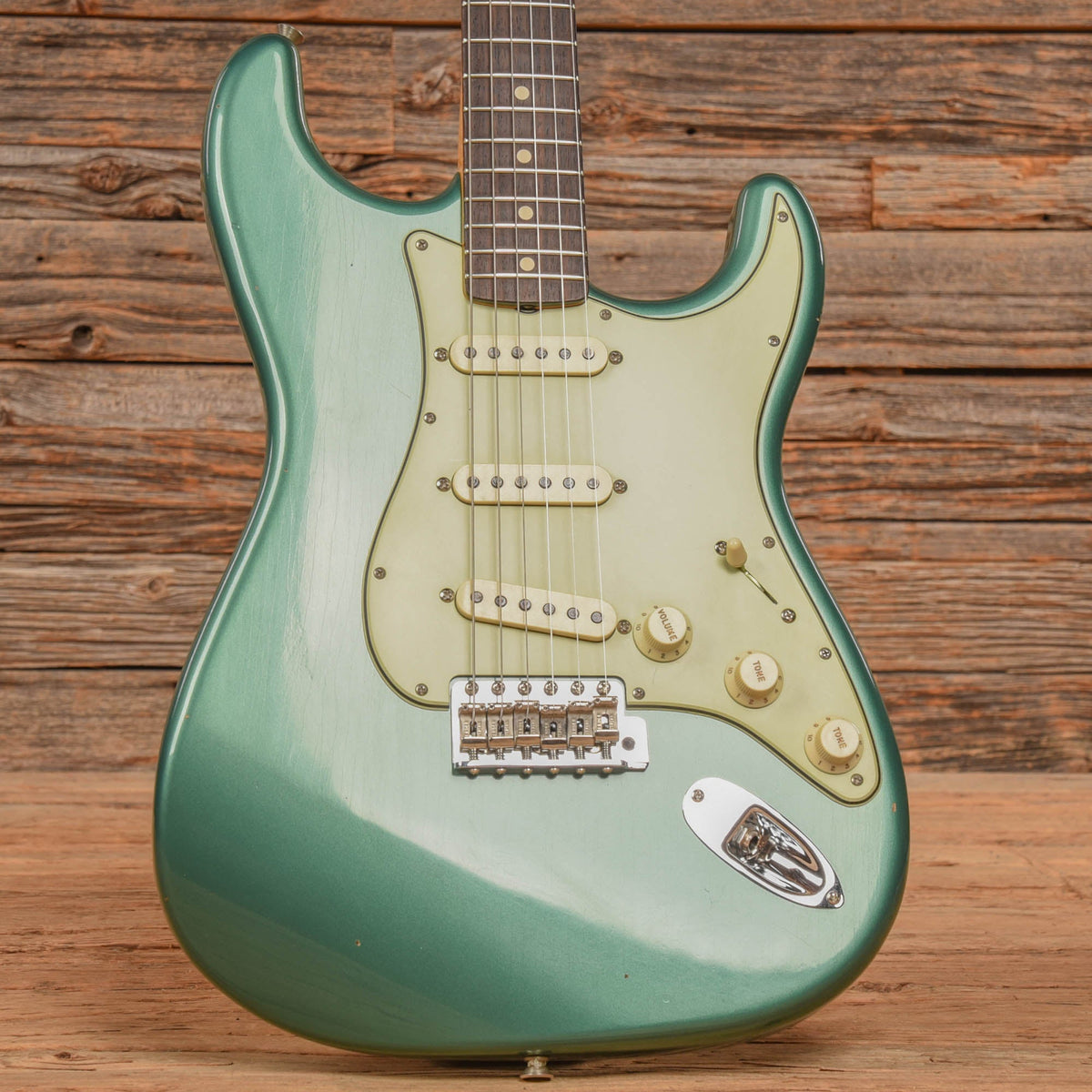 Fender Custom Shop '60 Reissue Stratocaster Journeyman Relic Sherwood Green Metallic 2021 - View 8 | MusicMarket