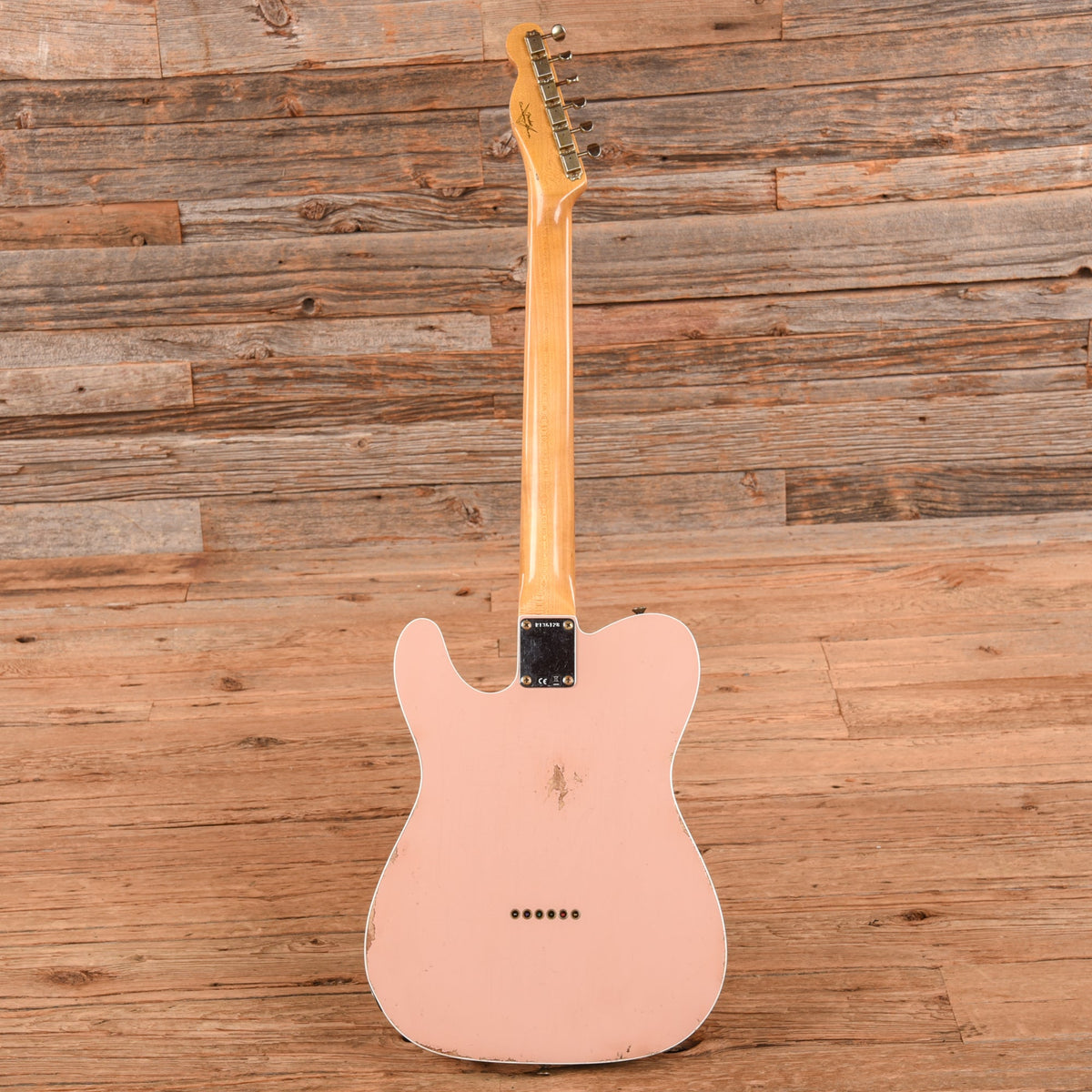 Fender Custom Shop '60 Telecaster Custom Ash Relic Shell Pink 2024 - View 5 | MusicMarket