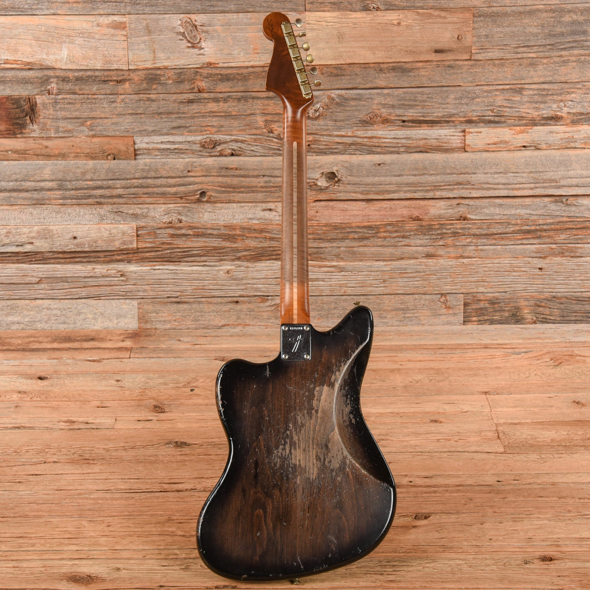 Fender Custom Shop '62 Pine Jazzmaster Heavy Relic Black 2024 - View 5 | MusicMarket