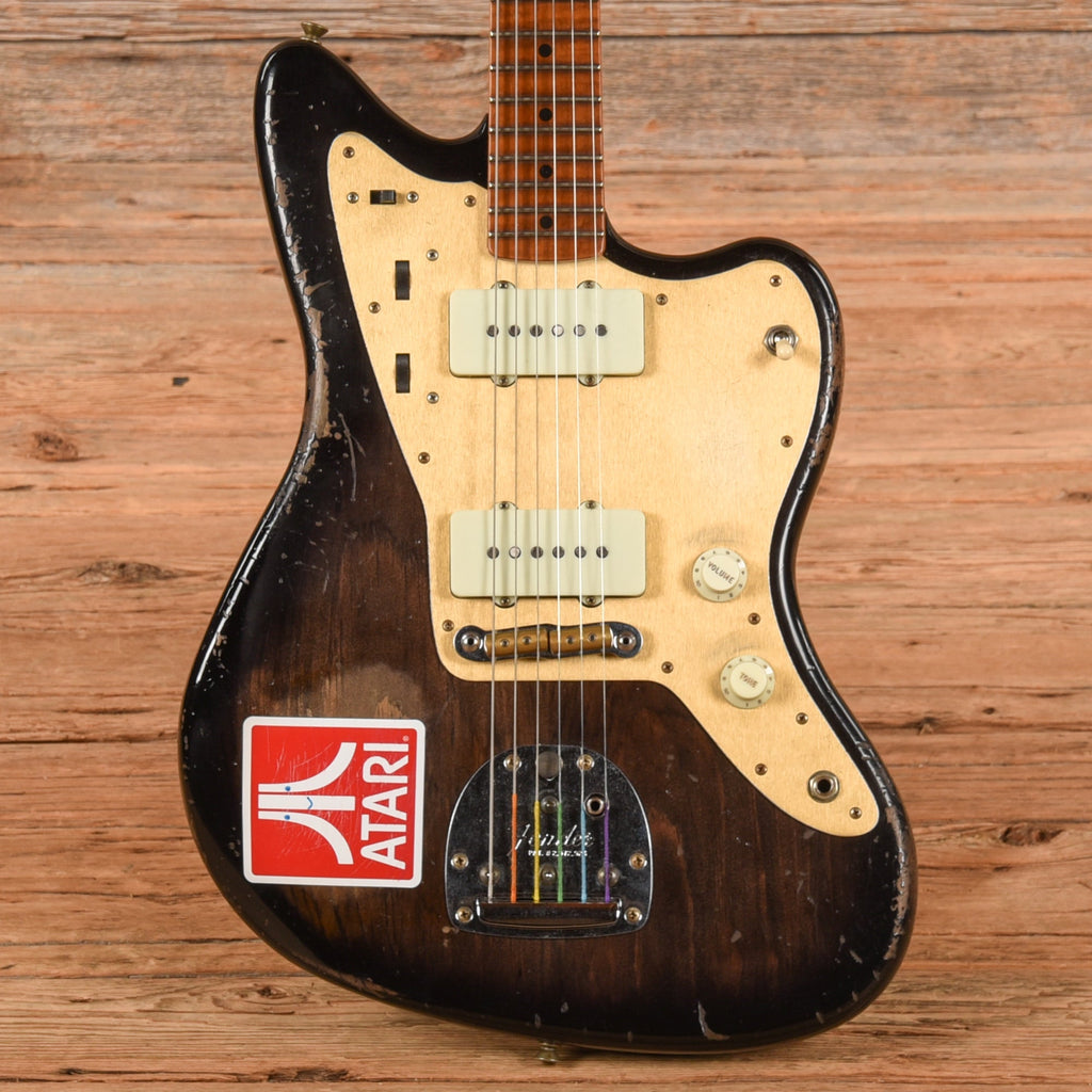 Fender Custom Shop '62 Pine Jazzmaster Heavy Relic Black 2024 - MusicMarket
