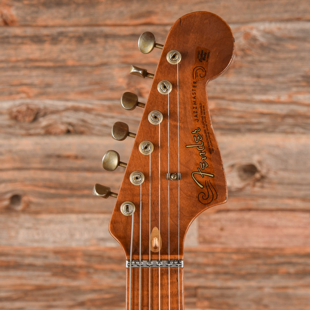 Fender Custom Shop '62 Pine Jazzmaster Heavy Relic Black 2024 - View 6 | MusicMarket