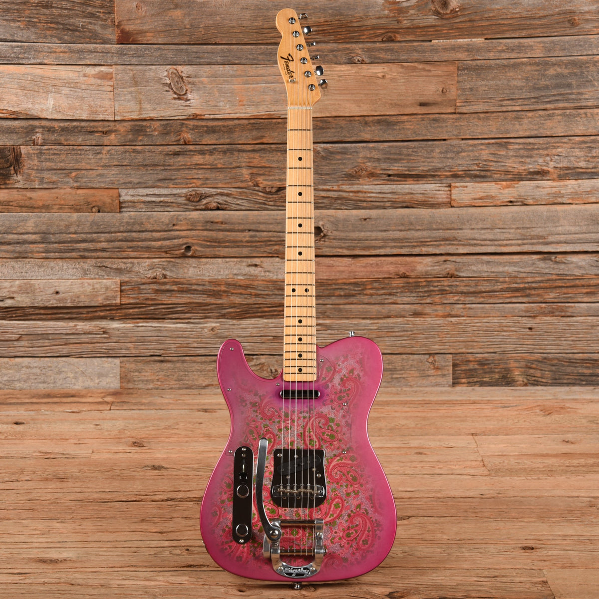 Fender Custom Shop 68 Paisley Telecaster CC Pink Paisley 2022 LEFTY - View 4 | MusicMarket