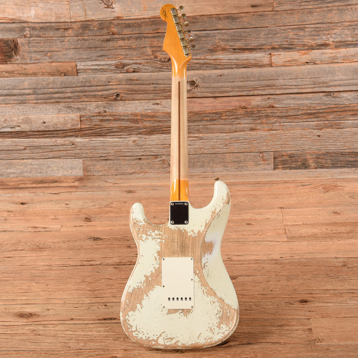 Fender Custom Shop "Chicago Special" '57 Stratocaster Super Heavy Relic Aged Olympic White 2021 - View 5 | MusicMarket