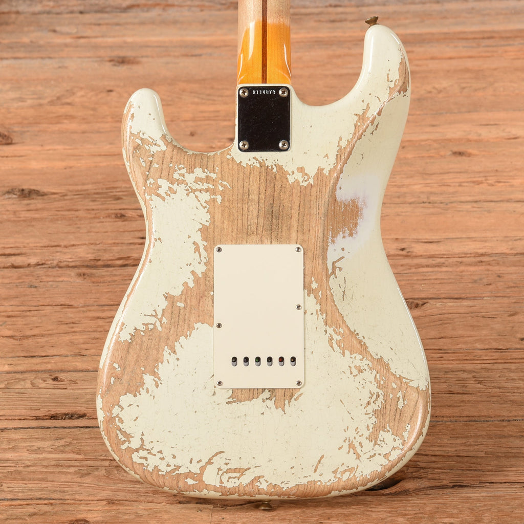 Fender Custom Shop "Chicago Special" '57 Stratocaster Super Heavy Relic Aged Olympic White 2021 - View 3 | MusicMarket