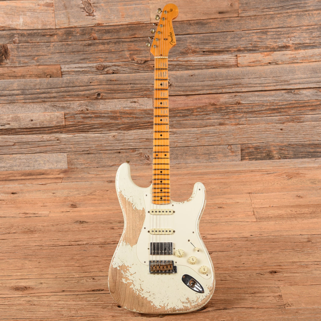 Fender Custom Shop "Chicago Special" '57 Stratocaster Super Heavy Relic Aged Olympic White 2021 - View 4 | MusicMarket