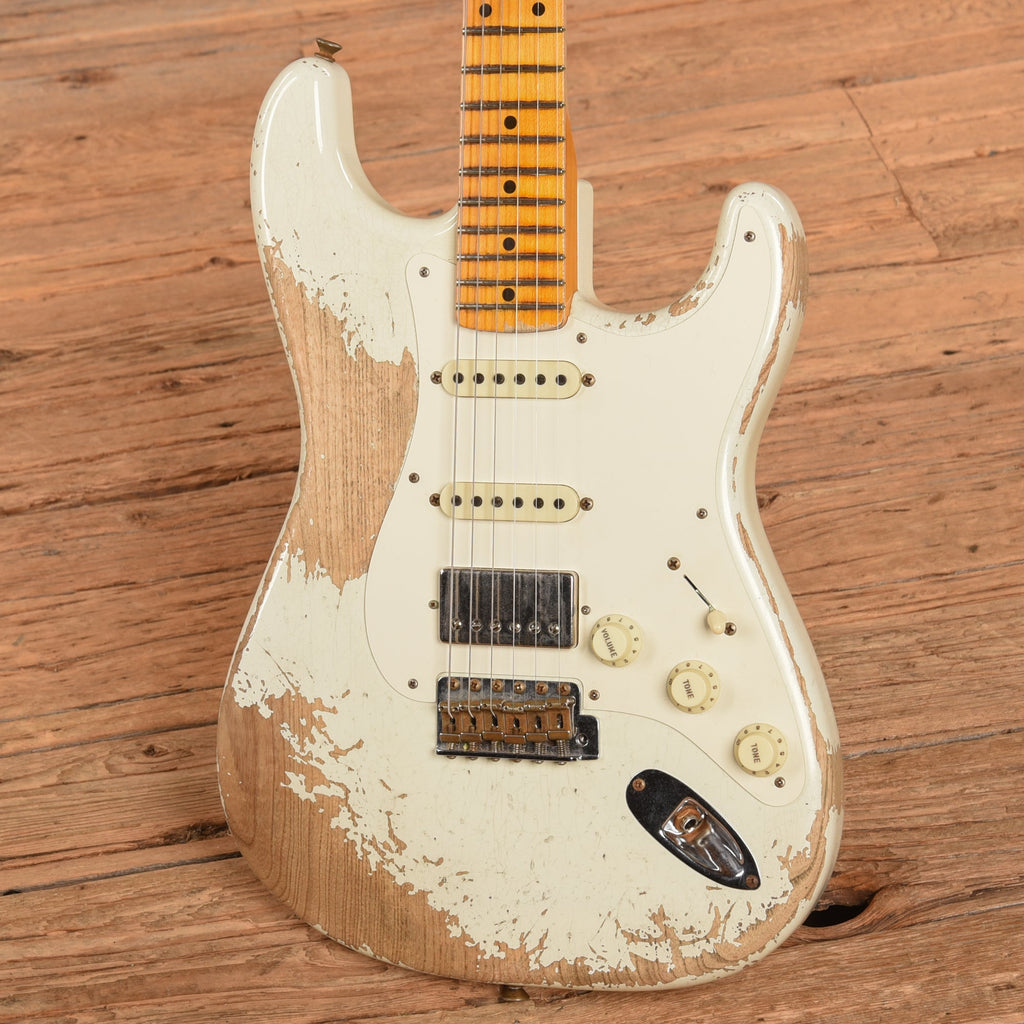 Fender Custom Shop "Chicago Special" '57 Stratocaster Super Heavy Relic Aged Olympic White 2021 - View 2 | MusicMarket