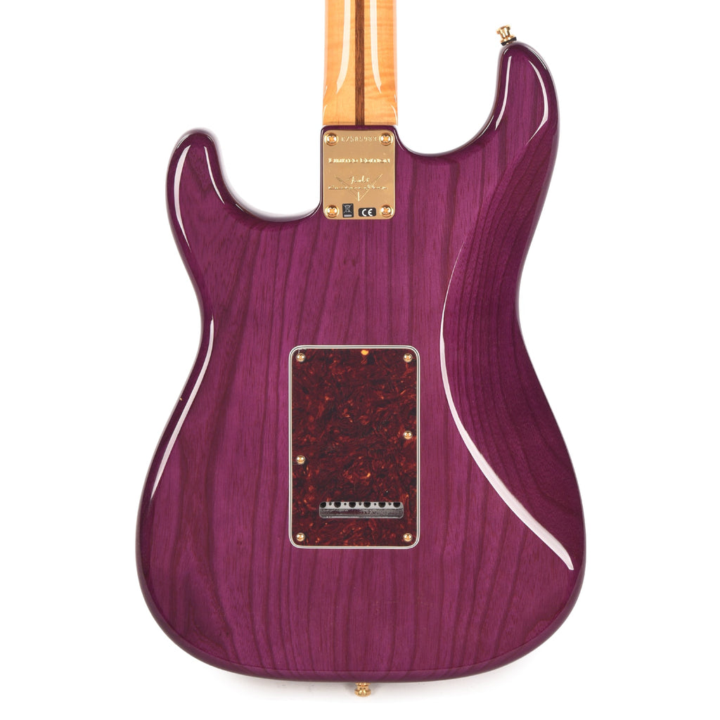 Fender Custom Shop Custom Deluxe Stratocaster NOS AAA Flame Maple Top Purple Transparent w/Lightweight Ash Body &