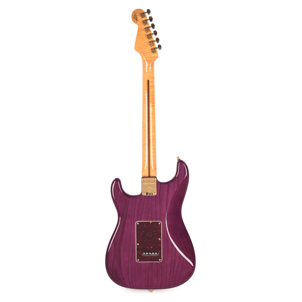 Fender Custom Shop Custom Deluxe Stratocaster NOS AAA Flame Maple Top Purple Transparent w/Lightweight Ash Body &