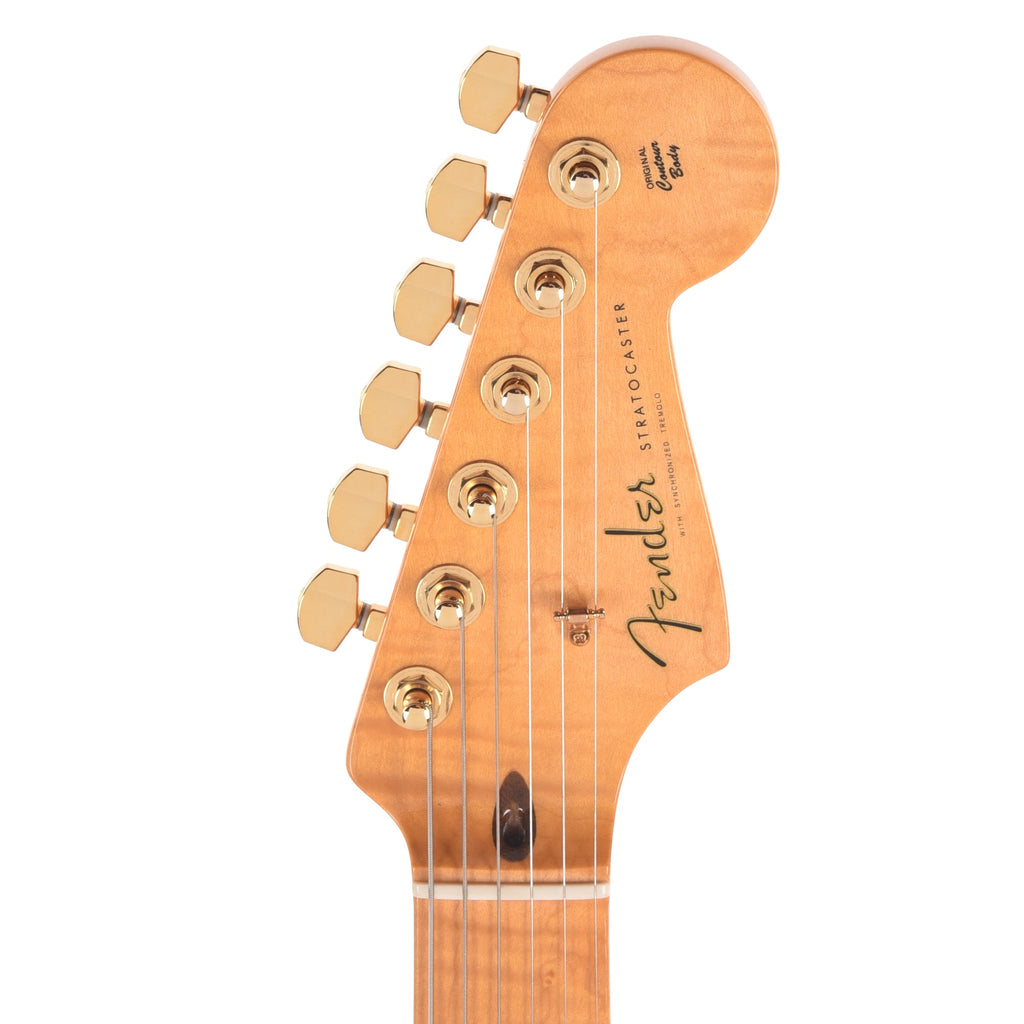 Fender Custom Shop Custom Deluxe Stratocaster NOS AAA Flame Maple Top Purple Transparent w/Lightweight Ash Body &