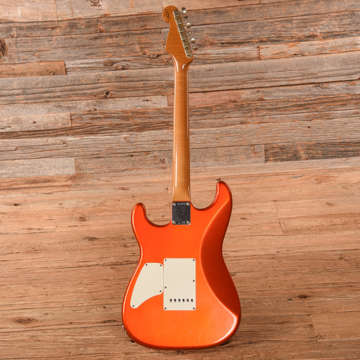 Fender Custom Shop GC Stratocaster Journeyman Relic Candy Tangerine 2021 - View 5 | MusicMarket