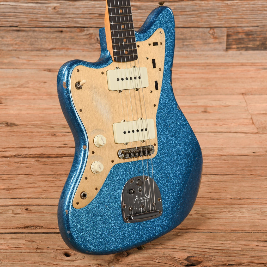 Fender Custom Shop Jazzmaster Blue Sparkle 2022 LEFTY - View 2 | MusicMarket