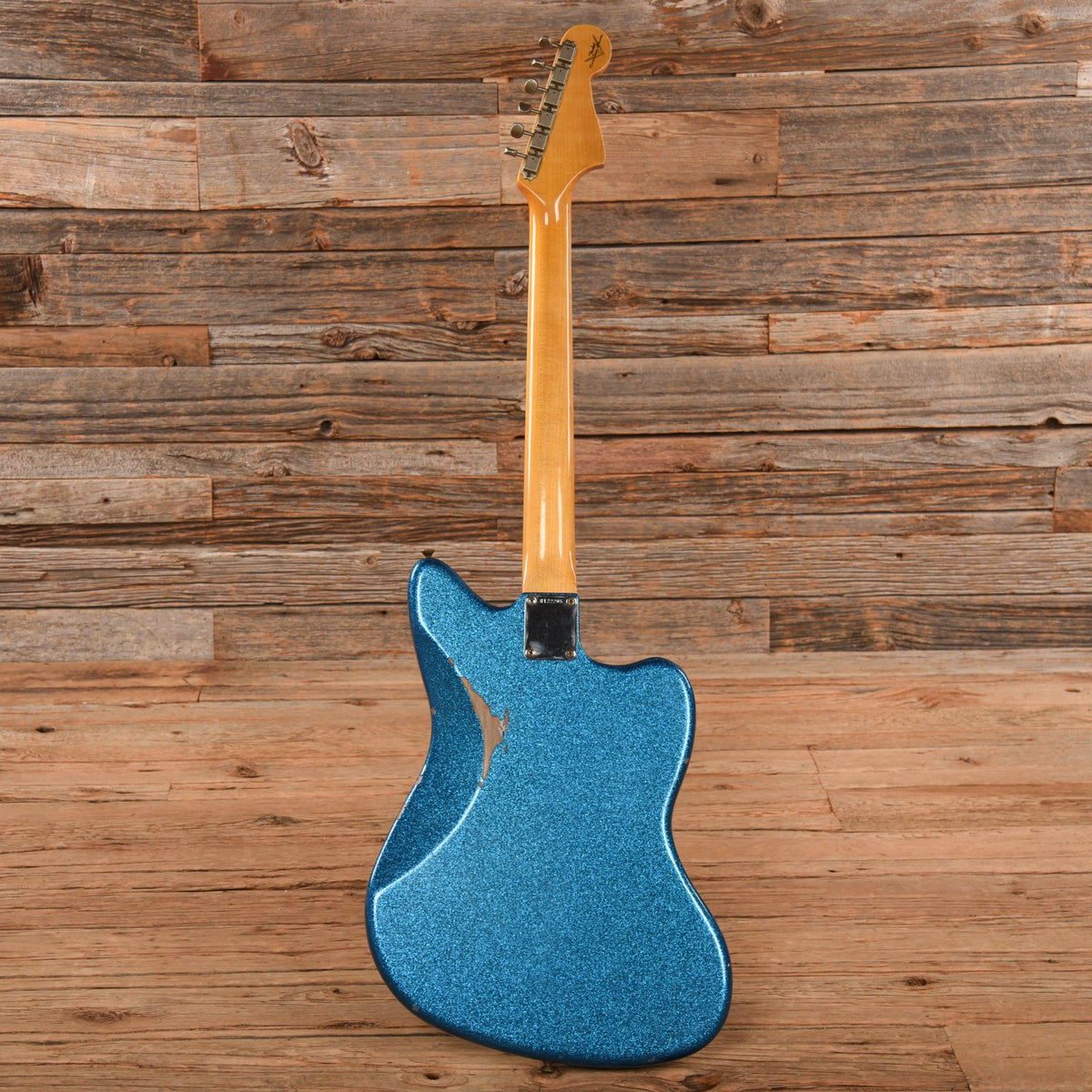 Fender Custom Shop Jazzmaster Blue Sparkle 2022 LEFTY - View 4 | MusicMarket