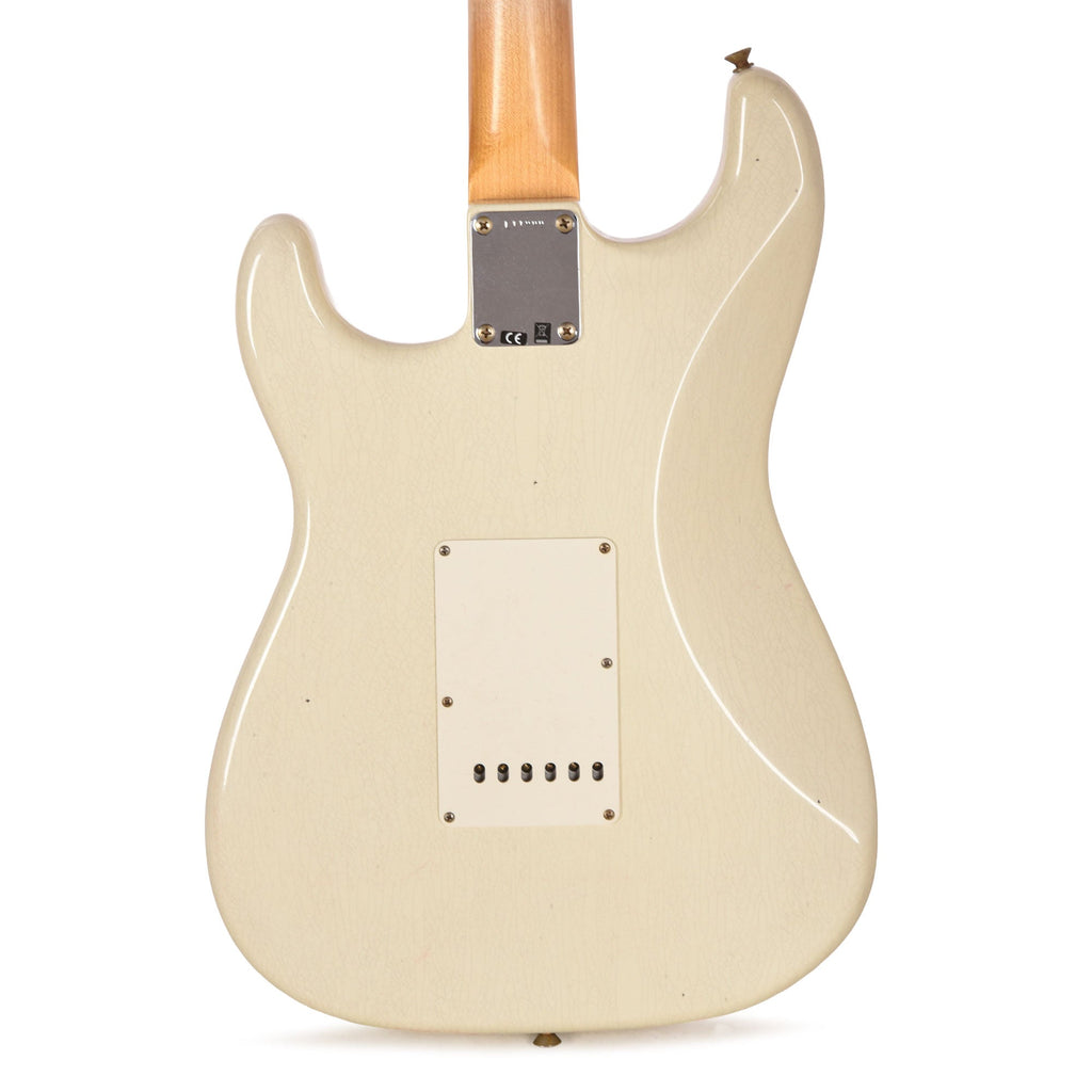 Fender Custom Shop Limited Edition 1964 L-Series Stratocaster Journeyman Relic Aged Olympic White - View 3 | MusicMarket