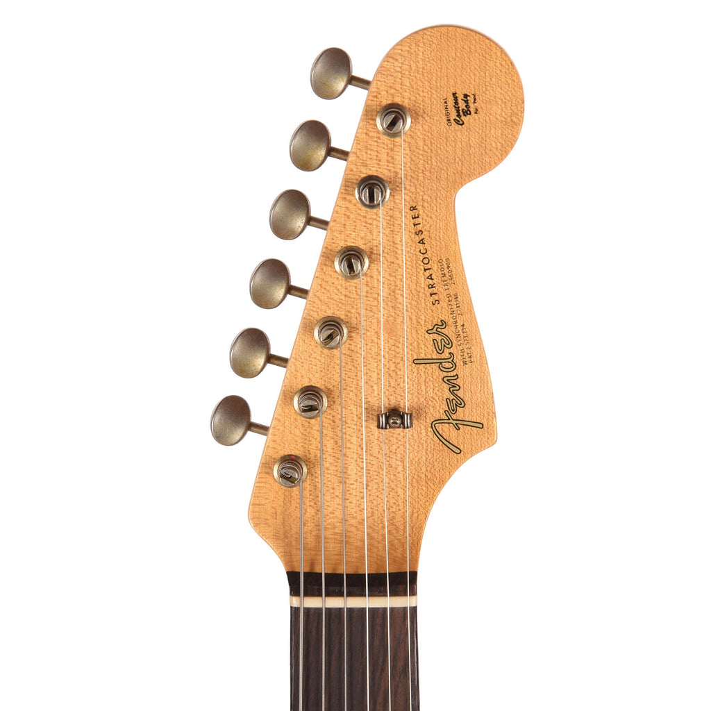 Fender Custom Shop Limited Edition 1964 L-Series Stratocaster Journeyman Relic Aged Olympic White - View 6 | MusicMarket