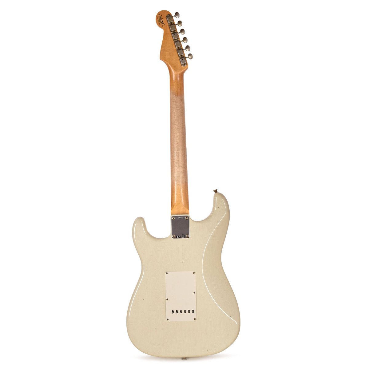 Fender Custom Shop Limited Edition 1964 L-Series Stratocaster Journeyman Relic Aged Olympic White - View 5 | MusicMarket
