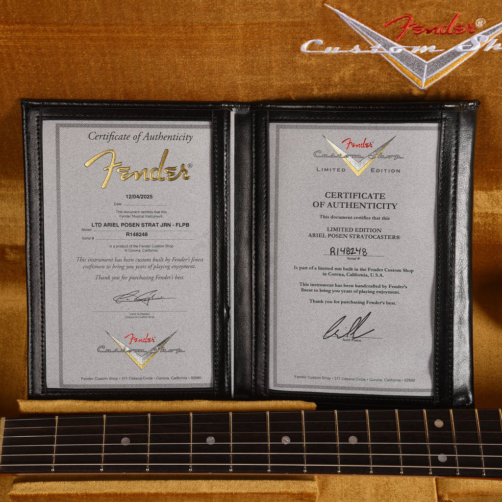 Fender Custom Shop Limited Edition Ariel Posen Stratocaster Relic Faded Lake Placid Blue - View 9 | MusicMarket