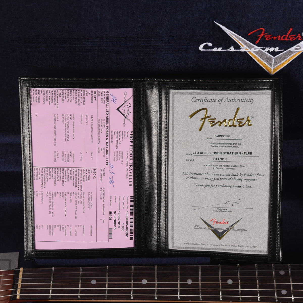 Fender Custom Shop Limited Edition Ariel Posen Stratocaster Relic Faded Lake Placid Blue - View 9 | MusicMarket