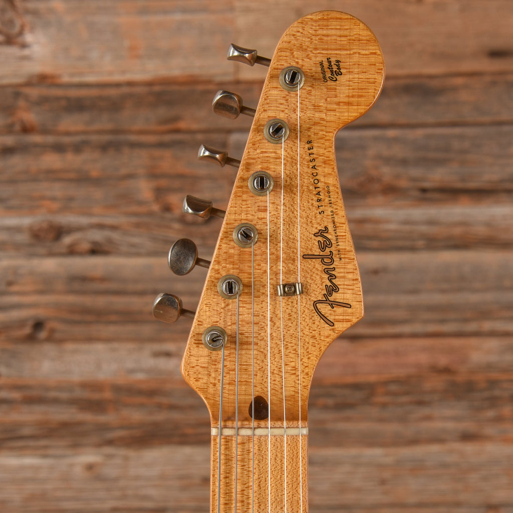Fender Custom Shop Limited Tomatillo Stratocaster Journeyman Relic Faded Aged Sonic Blue 2018 - View 6 | MusicMarket