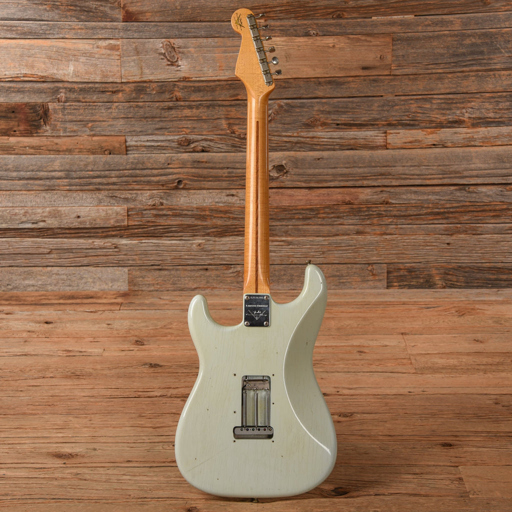 Fender Custom Shop Limited Tomatillo Stratocaster Journeyman Relic Faded Aged Sonic Blue 2018 - View 5 | MusicMarket