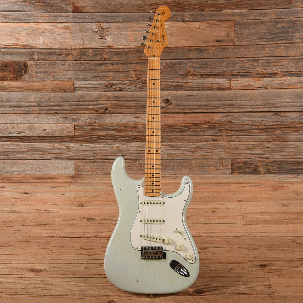 Fender Custom Shop Limited Tomatillo Stratocaster Journeyman Relic Faded Aged Sonic Blue 2018 - View 4 | MusicMarket