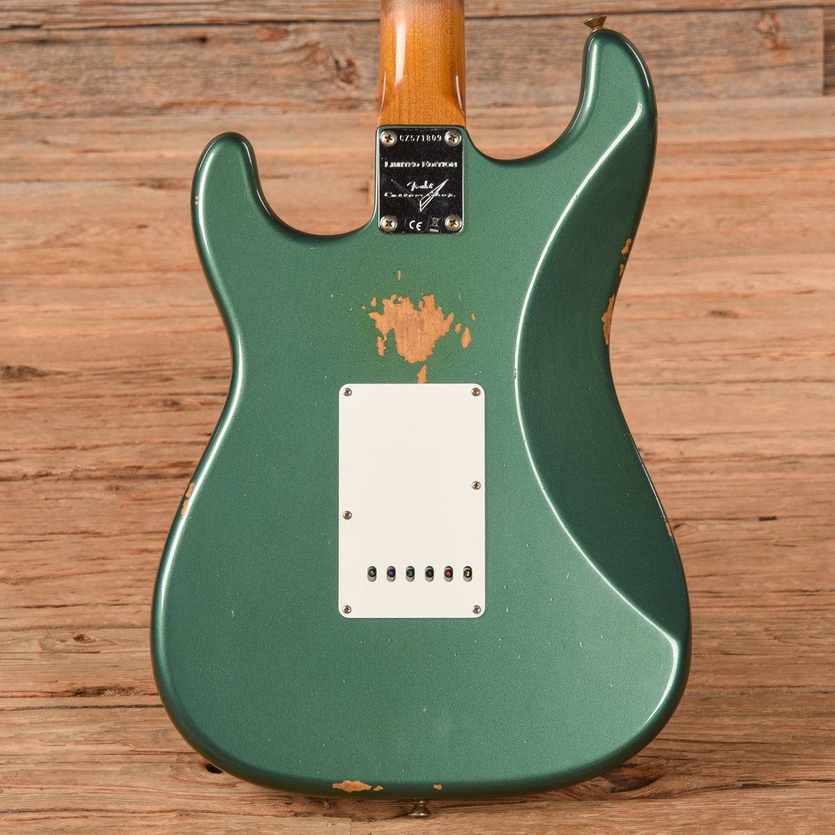 Fender Custom Shop LTD '63 Stratocaster Relic Aged Sherwood Metallic 2023 - View 3 | MusicMarket