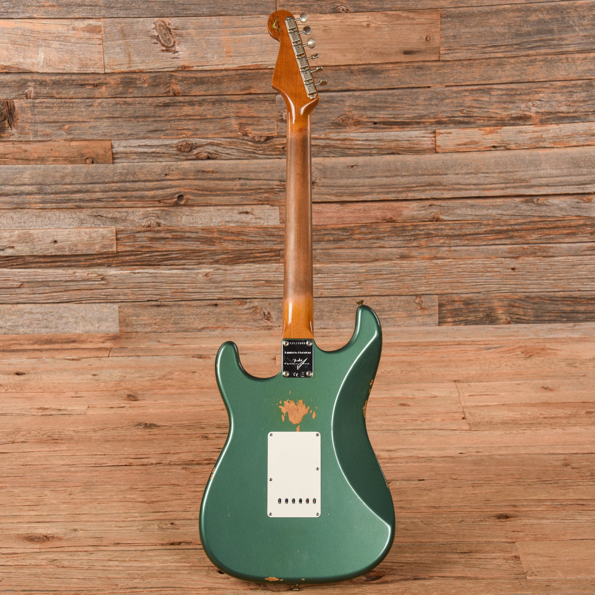 Fender Custom Shop LTD '63 Stratocaster Relic Aged Sherwood Metallic 2023 - View 5 | MusicMarket