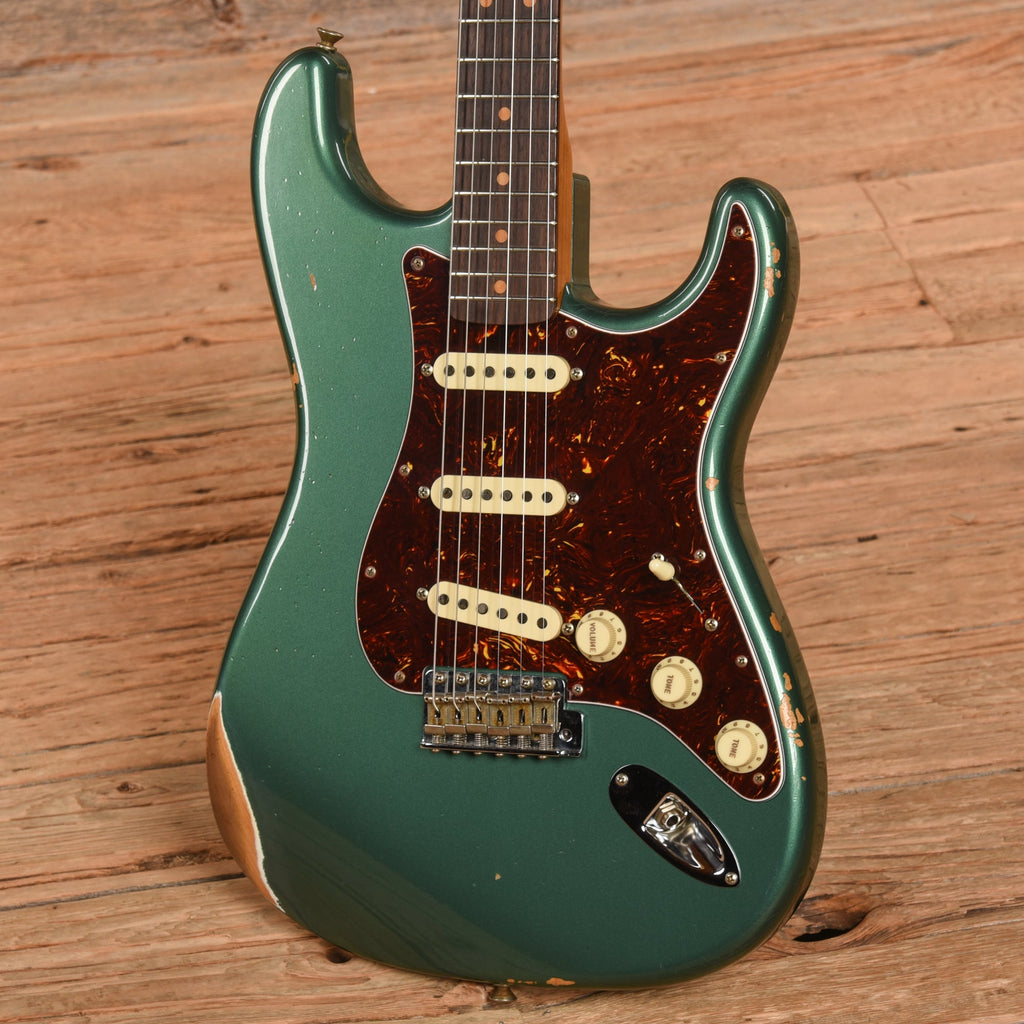 Fender Custom Shop LTD '63 Stratocaster Relic Aged Sherwood Metallic 2023 - View 2 | MusicMarket