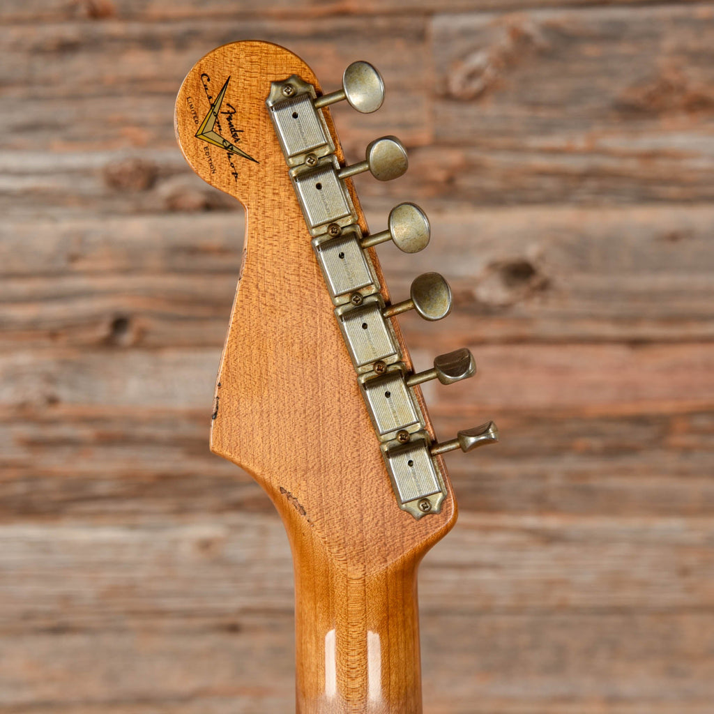 Fender Custom Shop LTD Roasted 61 Stratocaster Super Heavy Relic Black Over 3-Tone Sunburst 2023 - View 6 | MusicMarket