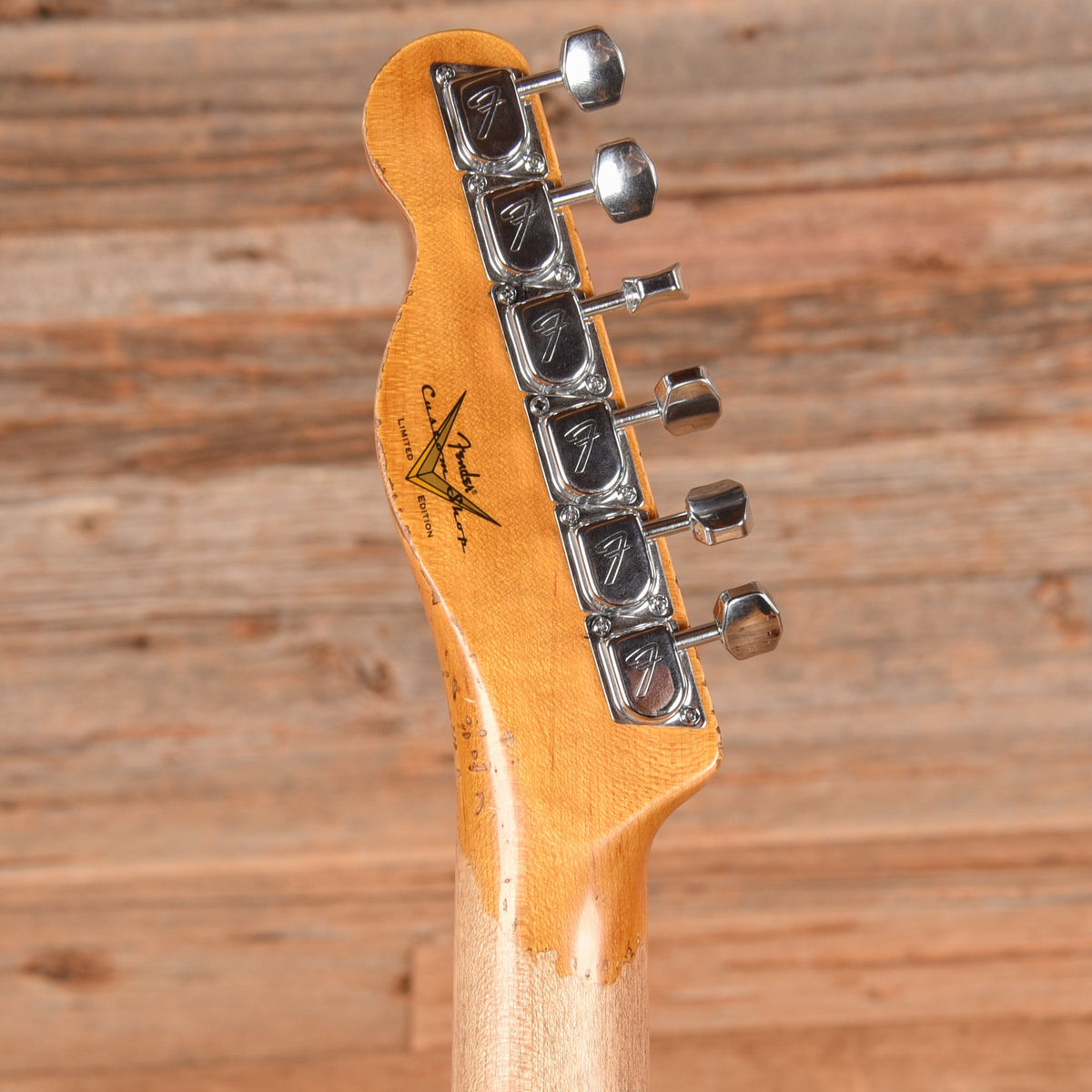 Fender Custom Shop LTD Telecaster Custom Super Heavy Relic Aged Firemist Silver with Aged Candy Tangerine Burst