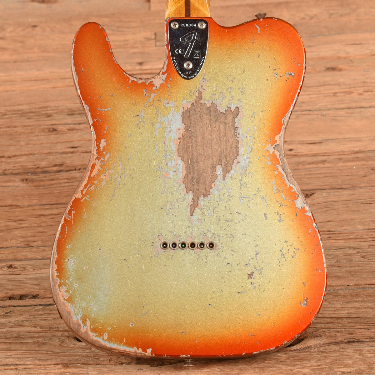 Fender Custom Shop LTD Telecaster Custom Super Heavy Relic Aged Firemist Silver with Aged Candy Tangerine Burst