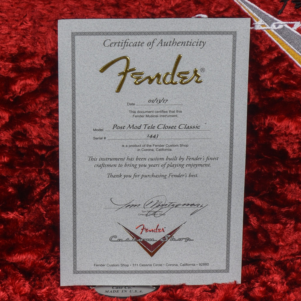 Fender Custom Shop Post Modern Telecaster Closet Classic Blonde 2017 - View 10 | MusicMarket