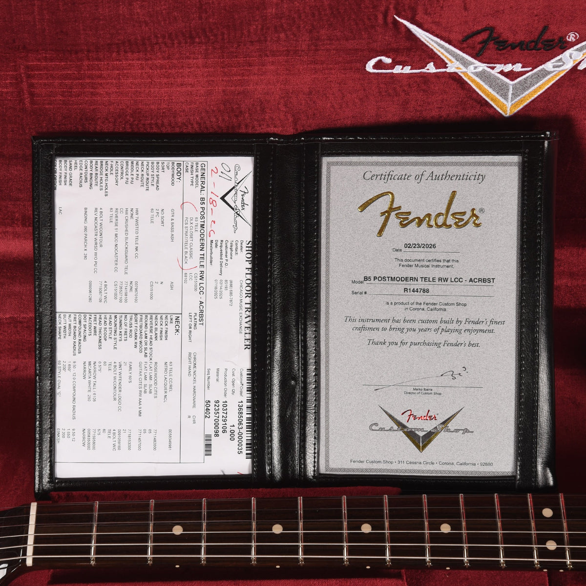 Fender Custom Shop Postmodern Telecaster Deluxe Closet Classic Aged Crimson Burst - View 9 | MusicMarket