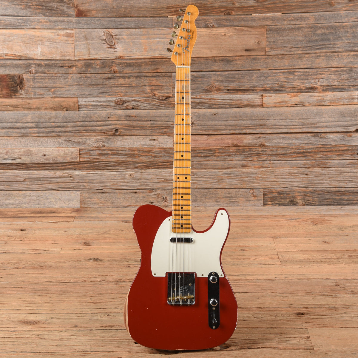 Fender Custom Shop Reverse 50's Telecaster Relic Crimson Red 2024 - View 4 | MusicMarket