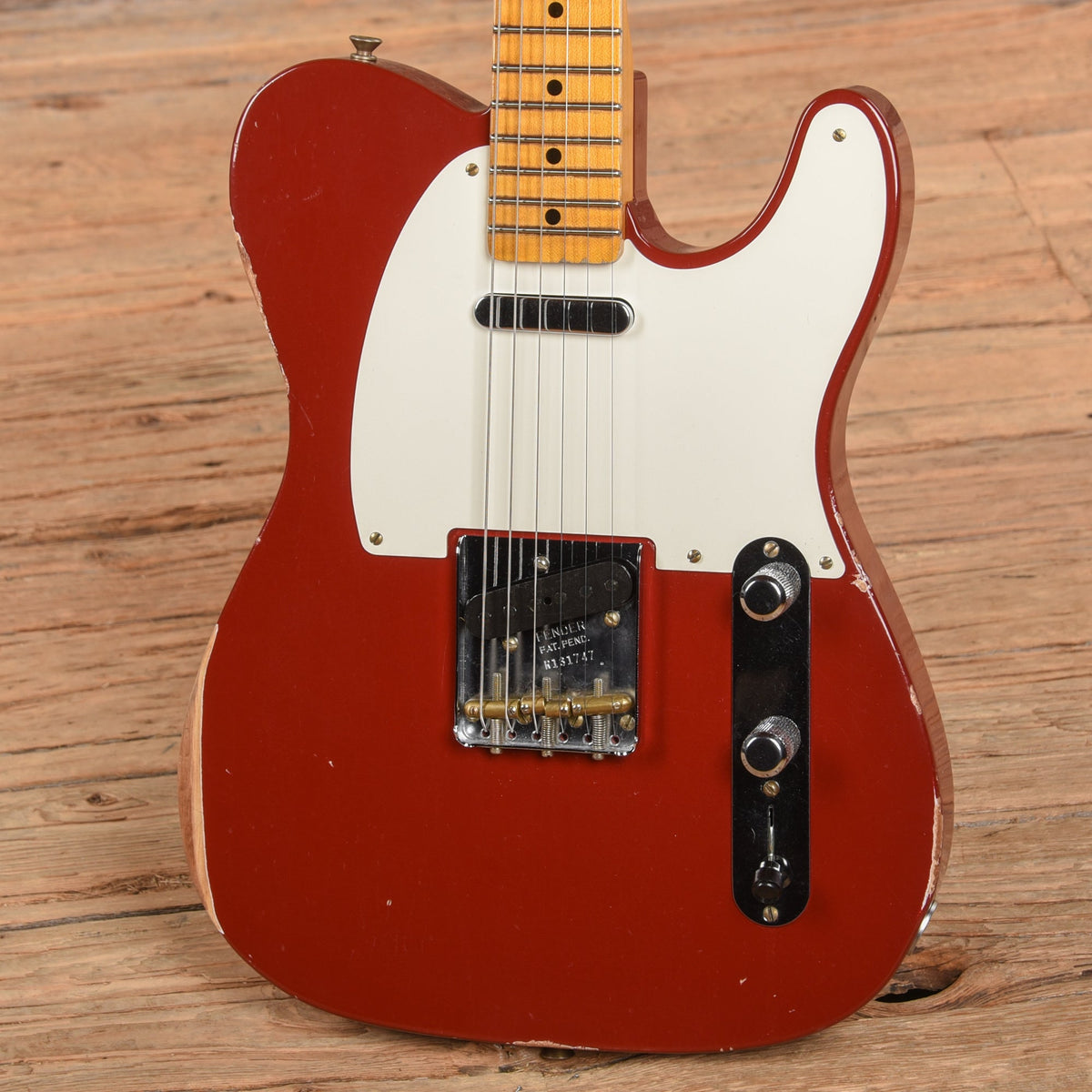 Fender Custom Shop Reverse 50's Telecaster Relic Crimson Red 2024 - View 2 | MusicMarket