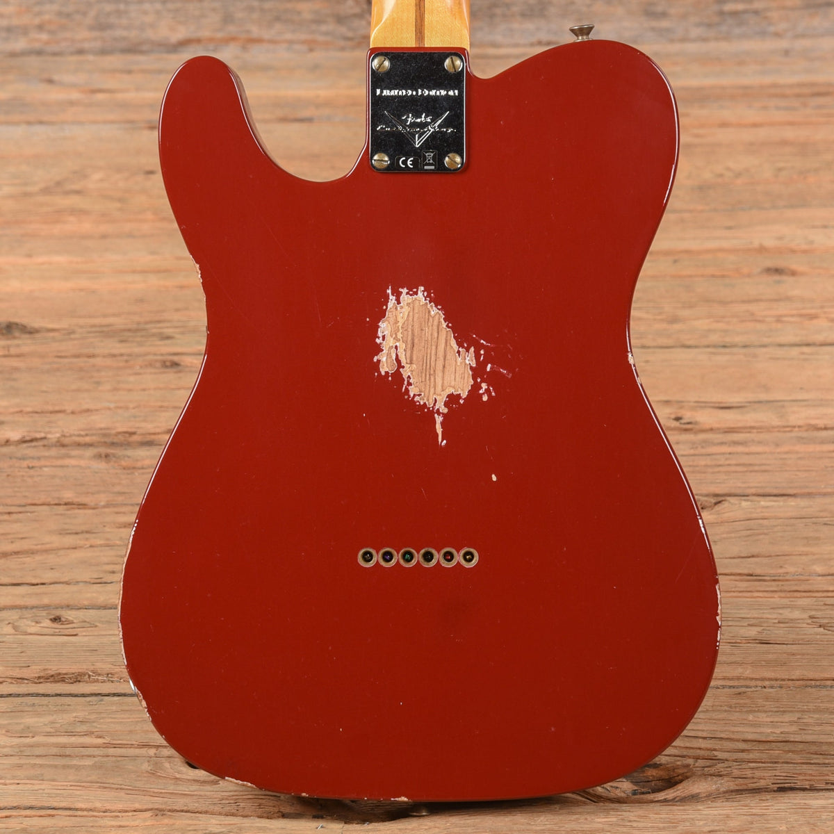 Fender Custom Shop Reverse 50's Telecaster Relic Crimson Red 2024 - View 3 | MusicMarket