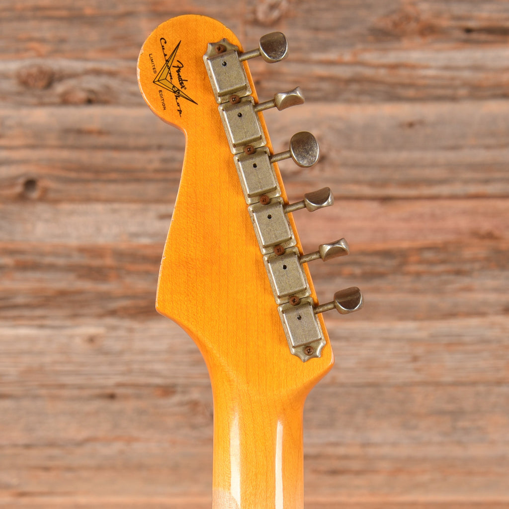 Fender Custom Shop White Lightning 2.0 Stratocaster Heavy Relic Aged Olympic White Over Fiesta Red 2022 - View 7 |