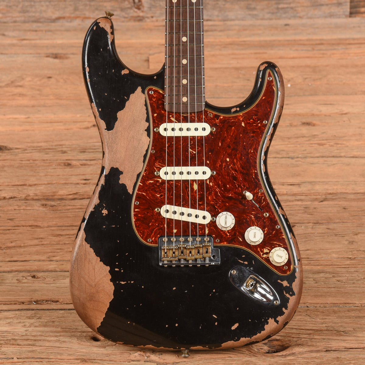 Fender Custom Shop WW10 '61 Stratocaster Super Heavy Relic Black - MusicMarket
