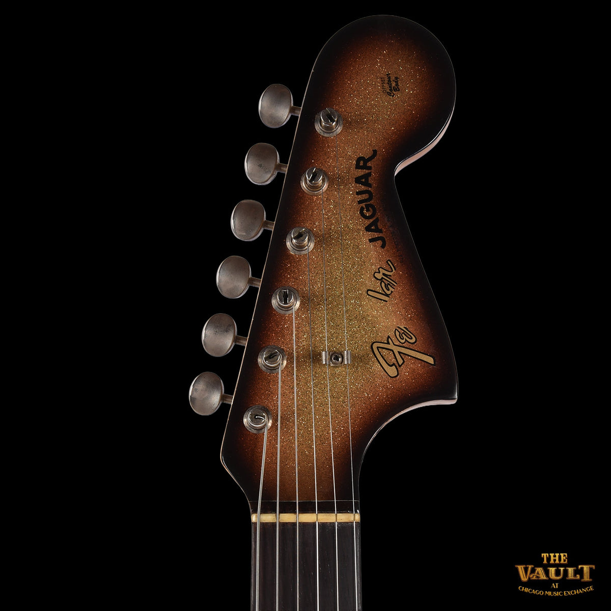 Fender Jaguar Golden Sunburst Metallic Refin 1964 - View 6 | MusicMarket