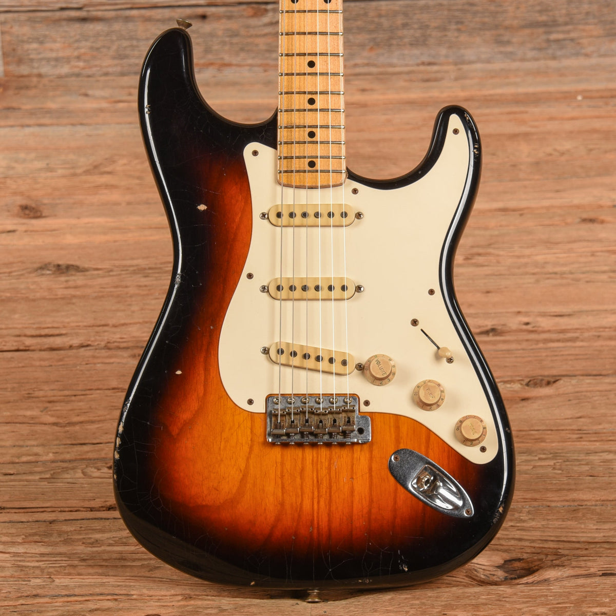 Fender Jason Smith Masterbuilt '57 Relic Strat w/ Hand Wound Abby Ybarra Pickups Sunburst 2010 - MusicMarket