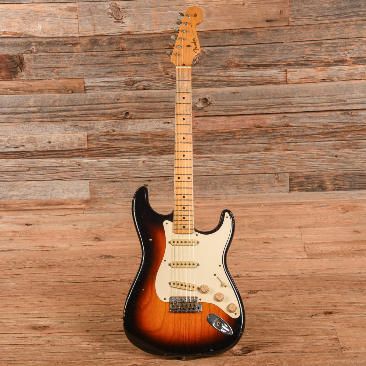 Fender Jason Smith Masterbuilt '57 Relic Strat w/ Hand Wound Abby Ybarra Pickups Sunburst 2010 - View 4 | MusicMarket