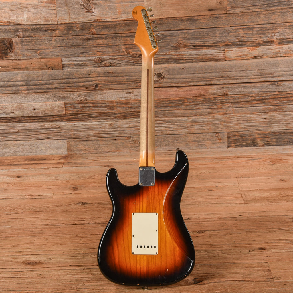 Fender Jason Smith Masterbuilt '57 Relic Strat w/ Hand Wound Abby Ybarra Pickups Sunburst 2010 - View 5 | MusicMarket