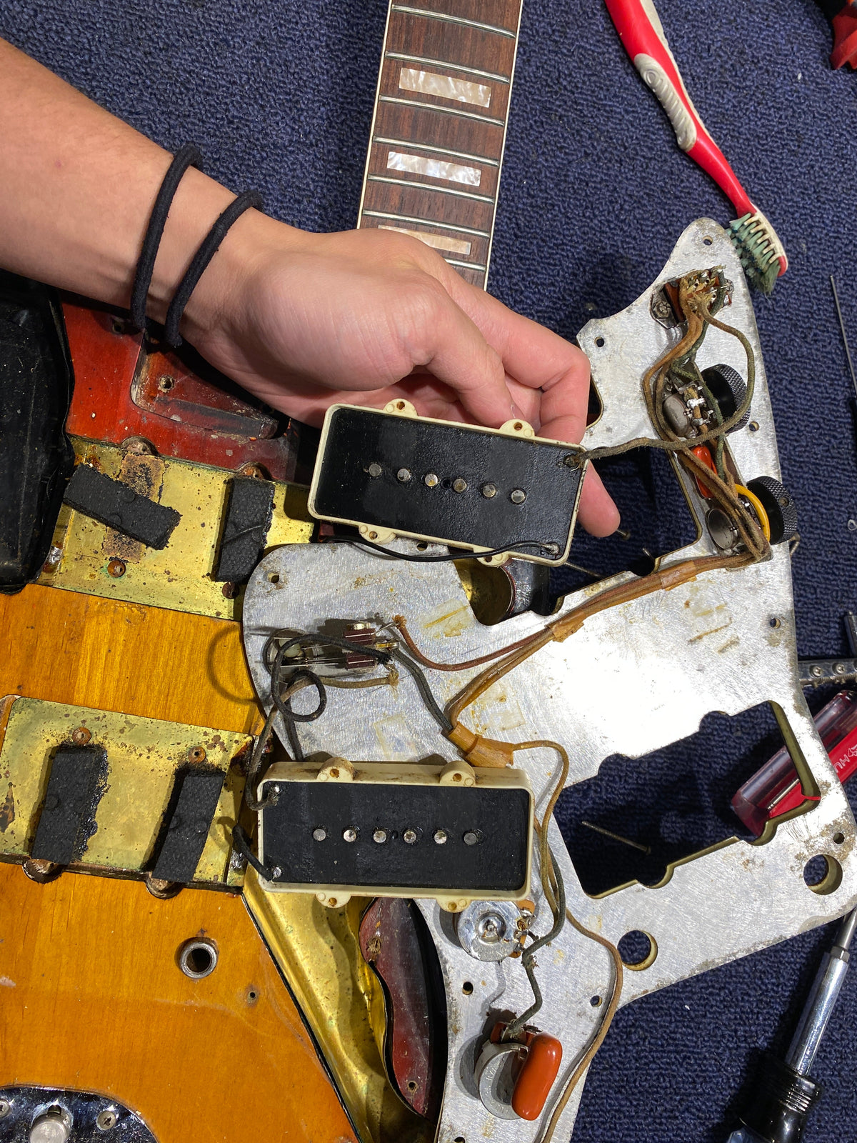 Fender Jazzmaster 1960 Body w/1967 Neck Sunburst 1967 - View 14 | MusicMarket