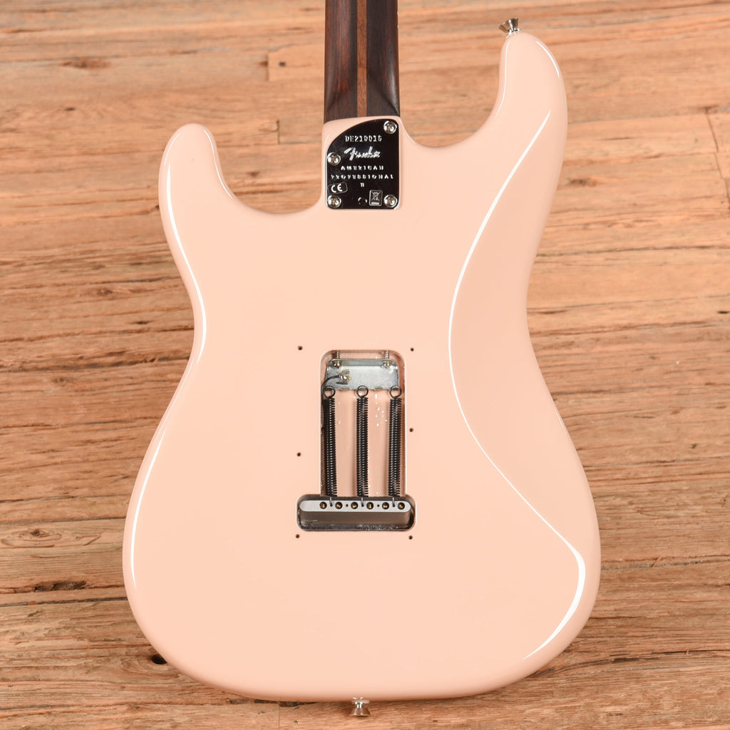 Fender Limited Edition American Professional II Stratocaster w/Rosewood Neck Shell Pink 2021 - View 3 | MusicMarket