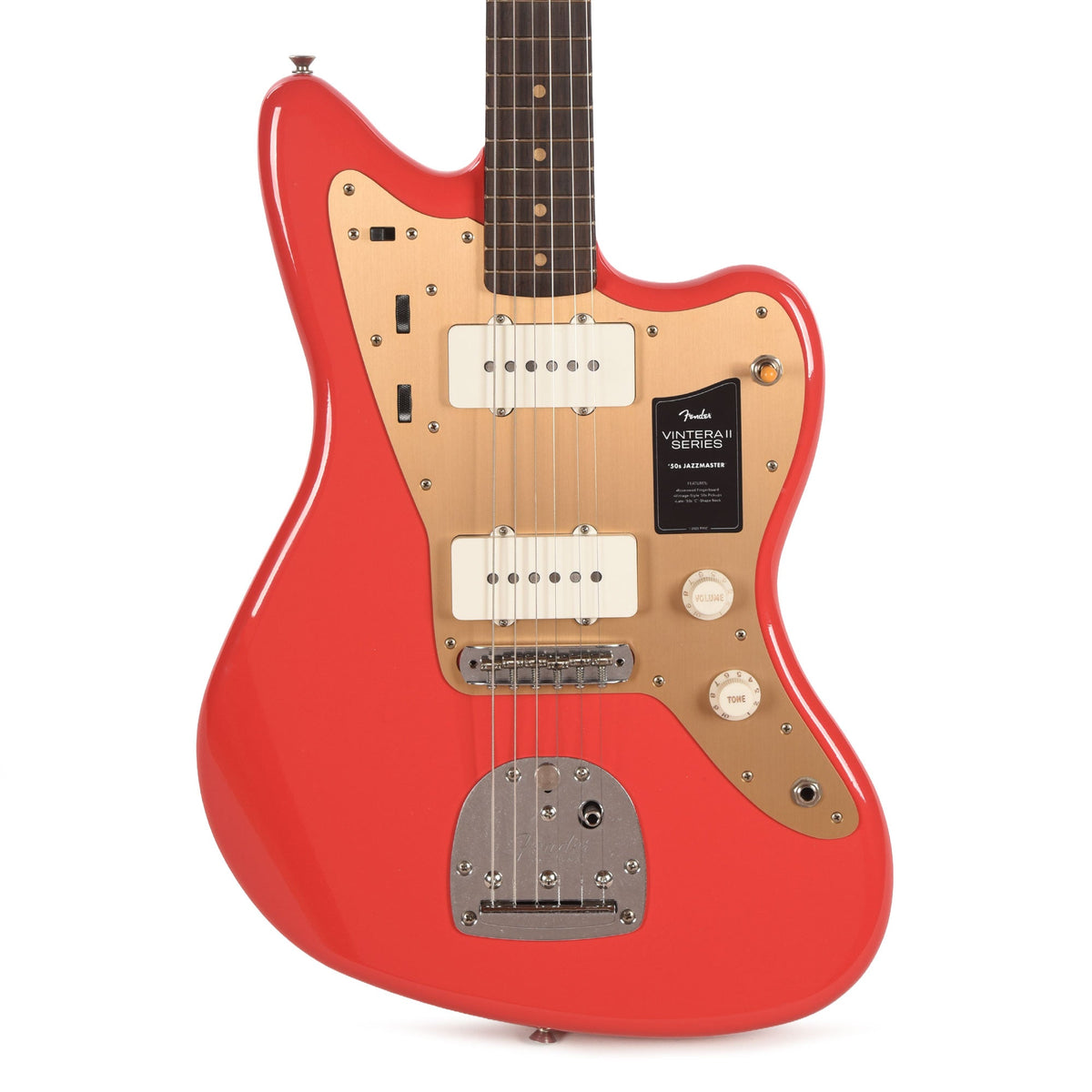 Fender Limited Edition Vintera II Road Worn '50s Jazzmaster Fiesta Red - View 2 | MusicMarket