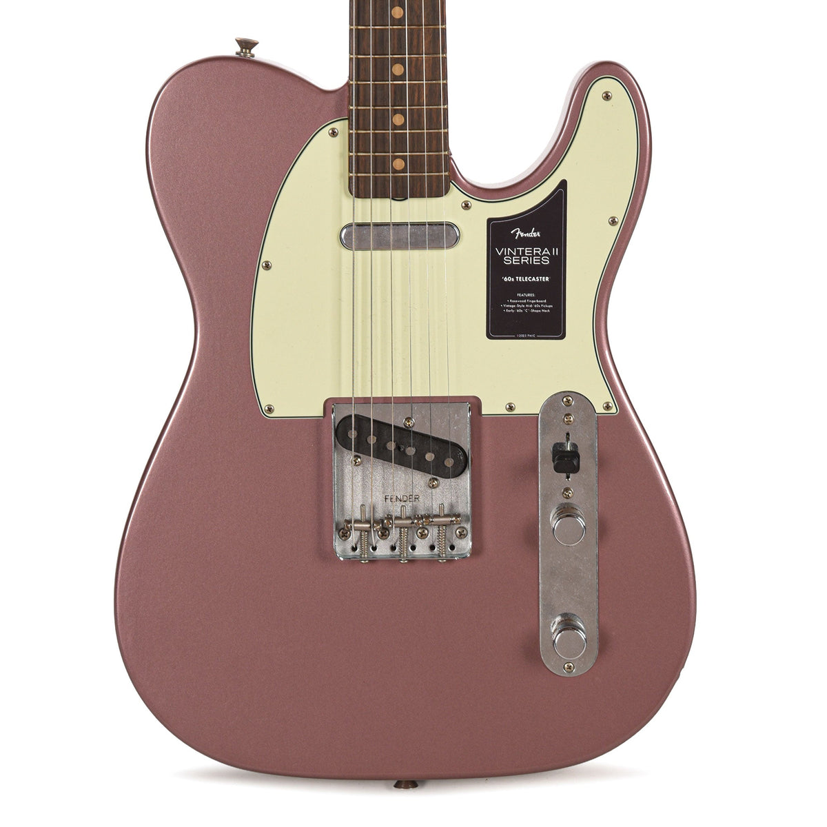Fender Limited Edition Vintera II Road Worn '60s Telecaster Burgundy Mist Metallic - View 2 | MusicMarket